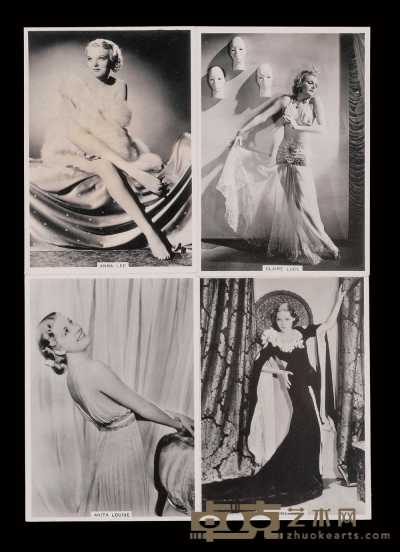 三十年代外国女明星照相版香烟画片五十四枚全套 北京诚轩拍卖有限公司